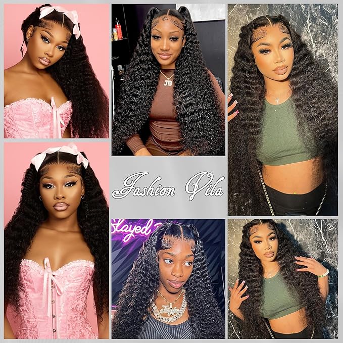 12A Brazilian Deep Wave Human Hair Bundles(18 20 22) 100% Unprocessed Virgin Remy Hair Deep Curly Human Hair Weave 3 Bundles Extensions for Black Women Natural Color