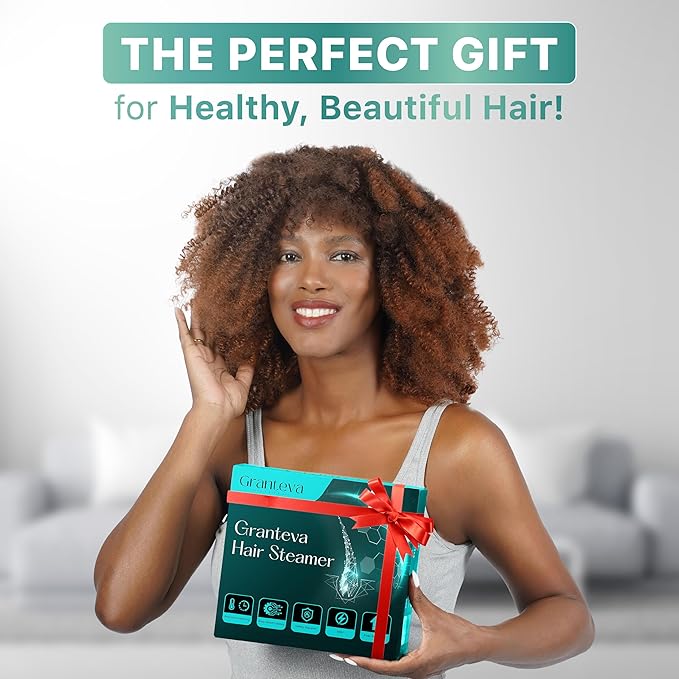 High-Power Hair Steamer Cap for Natural Hair – Deep Conditioning, Easy to Use, Adjustable Heat & Timer, at-Home Salon Treatment for Black Hair Care, Moisture & Repair Treatment for Healthy Hair