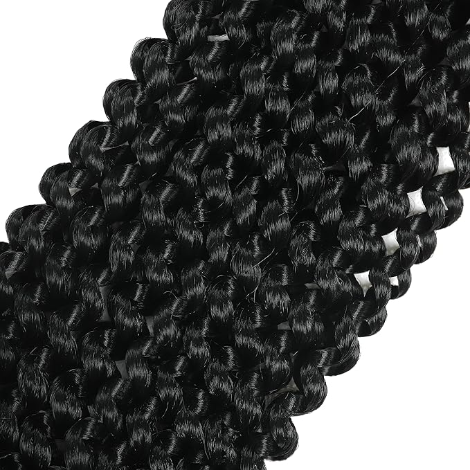 FUTAI Passion Twist Hair 7 Packs 154 Strands 12 Inch Pre Looped Water Wave Crochet Hair Bohemian Braids for Black Women