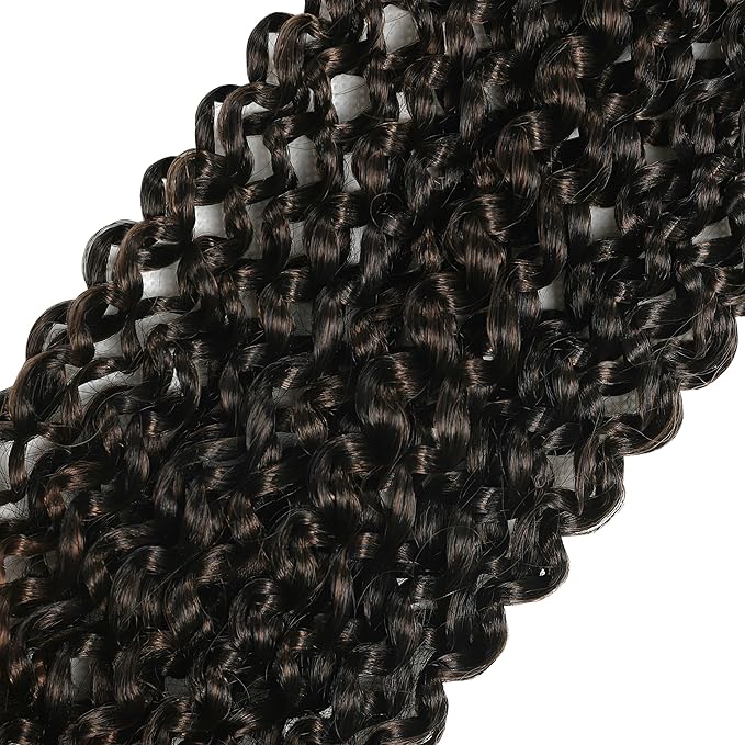 FUTAI Passion Twist Hair 7 Packs 18 Inch Pre Looped Water Wave Crochet Hair Bohemian Braids for Black Women