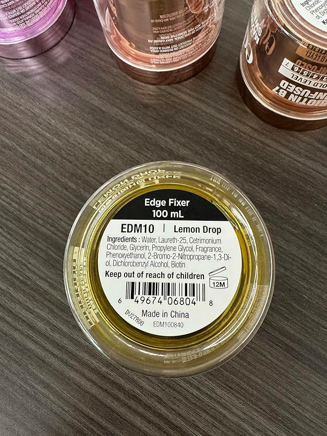 Red by Kiss Edge Fixer Hair Shine Gel, 24 Hour Max Hold, Non-Flaking, Biotin B7 Infused, Natural Styling, Professional Edge Control Wax, Perfect for Braiding (Lemon Drop)
