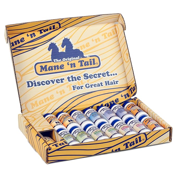 Mane 'n Tail Brand Sampler Trial Size Shampoos Conditioners and Detanglers to Cleanse Strengthen and add Moisture to Hair 15 Piece Set