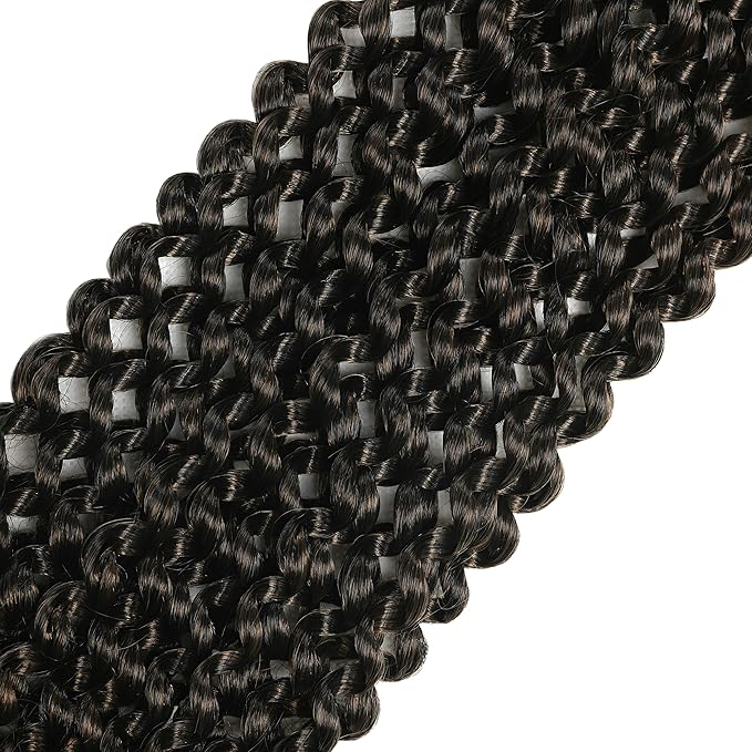 FUTAI Passion Twist Hair 7 Packs 24 Inch Pre Looped Water Wave Crochet Hair Bohemian Braids for Black Women