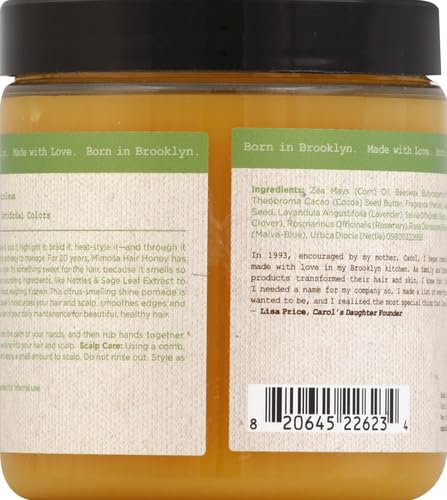 Carol's Daughter Mimosa Hair Honey Shine Pomade for Textured and Curly Hair - with Shea Butter & Rosemary Oil, 8 fl oz