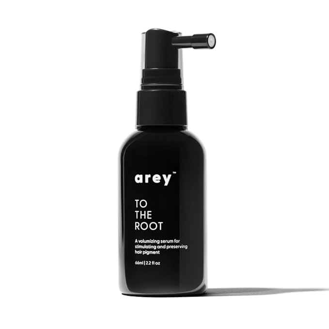 Arey To The Root Hair Serum for Women & Men | Slows Grey Hair Growth & Preserves Pigment in 3-6 Months | Promotes Healthier Hair & Adds Volume | Vegan, Oil-Free, Scent-Free Formula (1 Month)