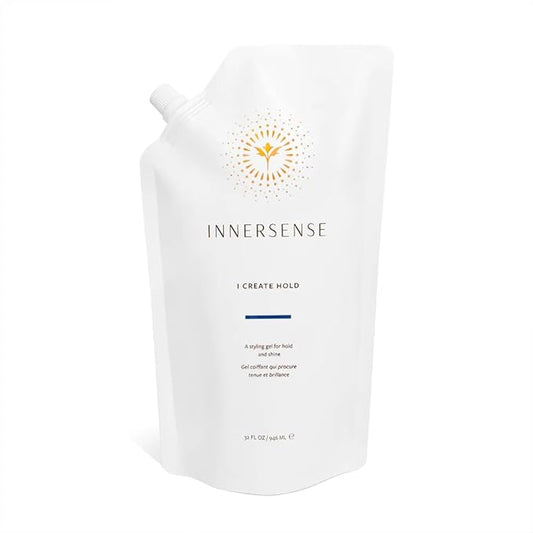 INNERSENSE Organic Beauty - Natural I Create Hold Styling Gel | Non-Toxic, Cruelty-Free, Clean Haircare (Refill Pouch, 32 fl oz | 946 ml)