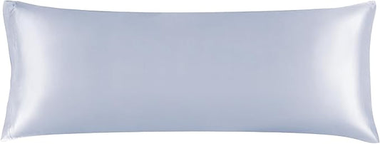 BEDELITE Satin Body Pillow Cover, Super Soft and Cooling Body Pillow Pillowcase for Hair and Skin, Breathable Silky Full Long Pillowcase Cover(20"x54", Evening Haze)