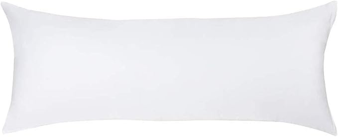 ZIMASILK 100% Pure Mulberry Silk Pillowcase for Hair and Skin,with Hidden Zipper,Both Side 19 Momme Silk, 1pc (Body 20"x54", White)