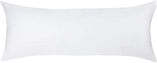 ZIMASILK 100% Pure Mulberry Silk Pillowcase for Hair and Skin,with Hidden Zipper,Both Side 19 Momme Silk, 1pc (Body 20"x54", White)