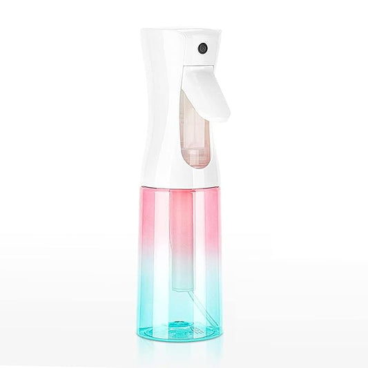 Continuous Spray Bottle, 6.8OZ /200ML Hair Mister Spray Bottle, Fine Mist for Salons,Barber, Plants, Skin Care, Cleaning(Red Blue Gradient,1 Pack)