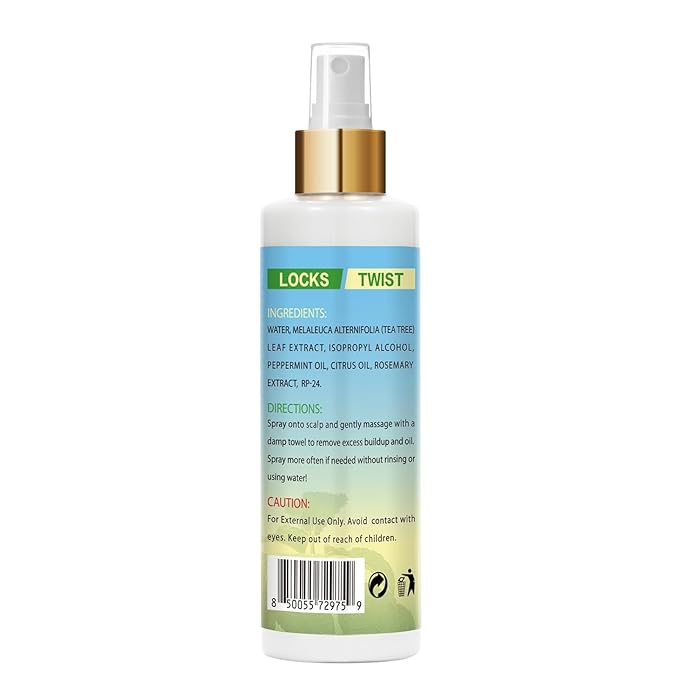 Rinse-Free Shampoo for Braid No Water Shampoo for Locs, Twists, Weaves, Dreadlock, Dry Spray for BuildUp, Odor, Itch& Flakes, No Residue Chemical Free- Cotton Pads Rounds for Briads, Scalp, Face Clean