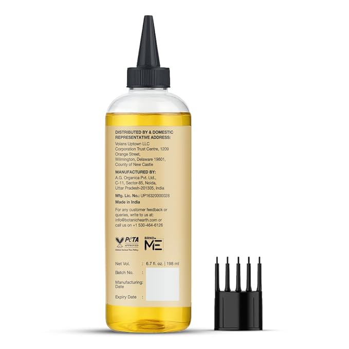 Botanic Hearth Hair Oil for Hair Growth & Home Hair Perm Kit | Strengthening Dry, Frizzy, Damaged Hair & Scalp Treatment | Castor Hair Oil – 6.7 Fl Oz