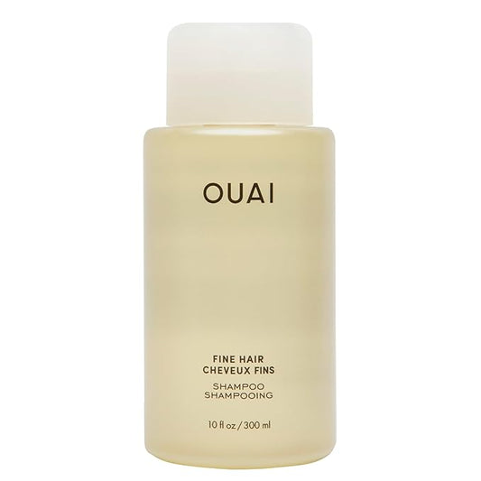 OUAI Fine Hair Shampoo - Volumizing Shampoo for Fine, Flat Strands - Made with Biotin, Keratin & Chia Seed Oil - Strengthens, Nourishes & Thickens - Color-Safe & Sulfate Free Hair Care (10 Fl oz)