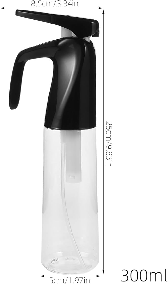 Continuous Spray Bottle for Hair Mist Fine Mist Refillable Plastic Mister for Hair Styling Conditioning Skin Care and Plant Misting Compact Travel Salon Barber Use