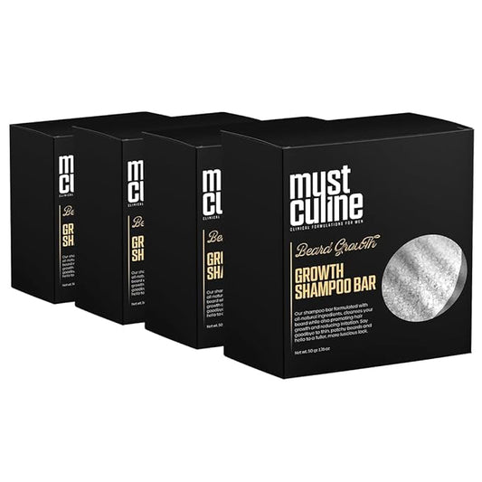 Beard Shampoo Bar, Clean Your Beard with Growth and Hair Loss Effect, Hair Growth Shampoo Bar (4 Package)