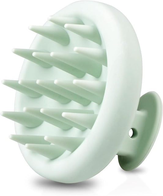 Scalp Massager Shampoo Brush, Scalp Massager Hair Growth & Dandruff Removal, Scrubber Scalp with Soft Silicone Bristles, Wet&Dry ‌Hair Brush for All (Mint Green)