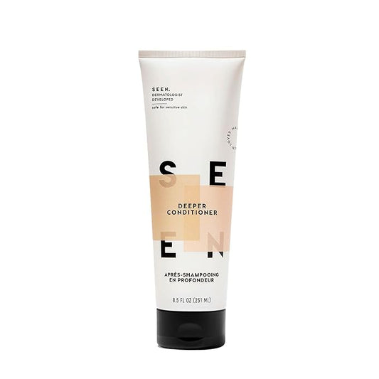 SEEN Deeper Conditioner - Scented - Non-Comedogenic & Hair Conditioner- Dermatologist-Developed - Safe for Sensitive & Acne Prone Skin