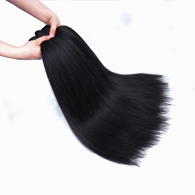 AQINBEL Braiding Hair 26 Inches 8 Bundles Braiding Hair Pre Stretched Itch Free Black Hair for Braiding Crochet Twist hair extensions for Braids Hair Yaki texture Prestretched Braiding Hair (1B#)