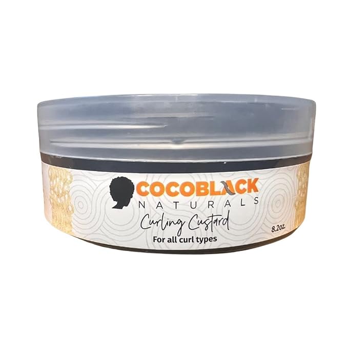 Curling Custard Ghana for Coily Kinky Type 4c Hair, 8.2 fl oz