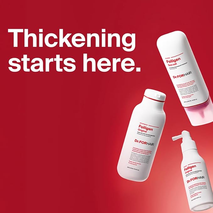 Dr.FORHAIR Folligen Shampoo | Korean Hair Care | Clarifying Scalp Shampoo | Fuller-Looking Hair, 16.91 fl oz