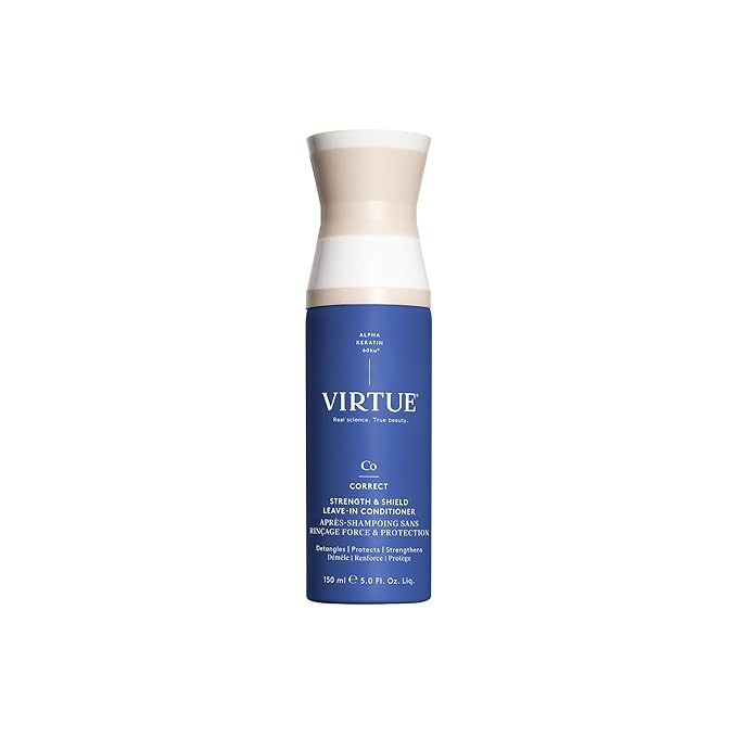 VIRTUE Strength and Shield Leave-In Conditioner, Detangles and Strengthens Hair, All Hair Types, Color Safe, 5 Fl Oz