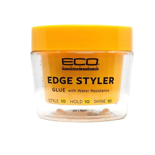 Eco Style Glue Pomade – Water-Resistant Strong Hold Hair Pomade for Styling & Edge Control, 3 oz