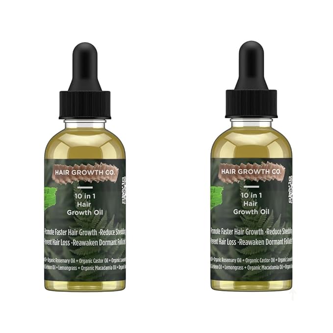 10 in 1 Hair Growth Oil (2 Oz) | Formulated With African Chebe Powder For Extreme Hair Growth, 2 Fl Oz (Pack of 1)