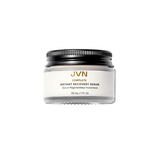 JVN Complete Instant Recovery Hair Serum, 1.0 Fl Oz, Frizz Fighting, Heat Protectant, Hair Smoothing Cream Strengthens & Repairs Damage, Silicone Free