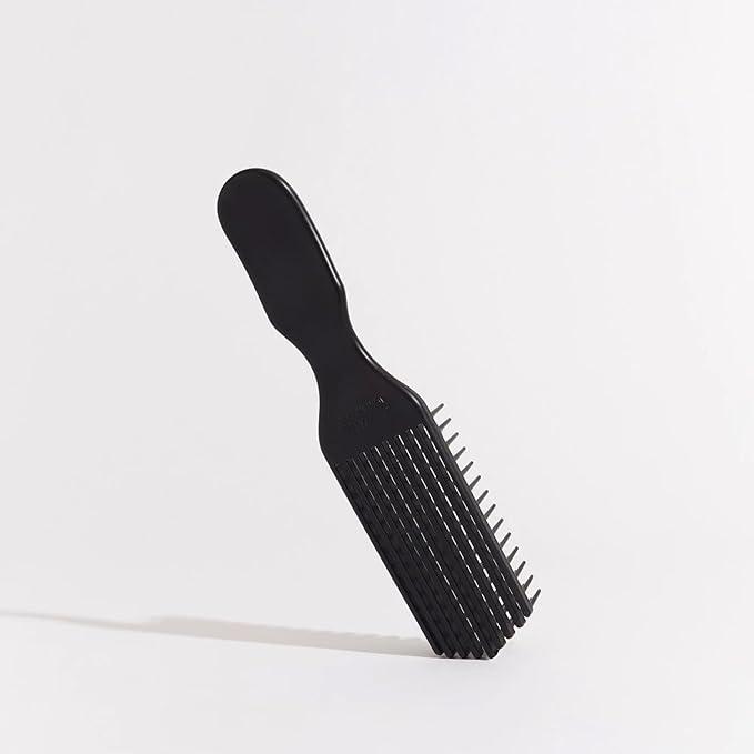 Black Detangler Brush by Felicia Leatherwood - For Kinky, Curly, Wavy 4c or Straight Hair - Tame Your Tangles Smooth Your Coils - Pain Free for All Ages