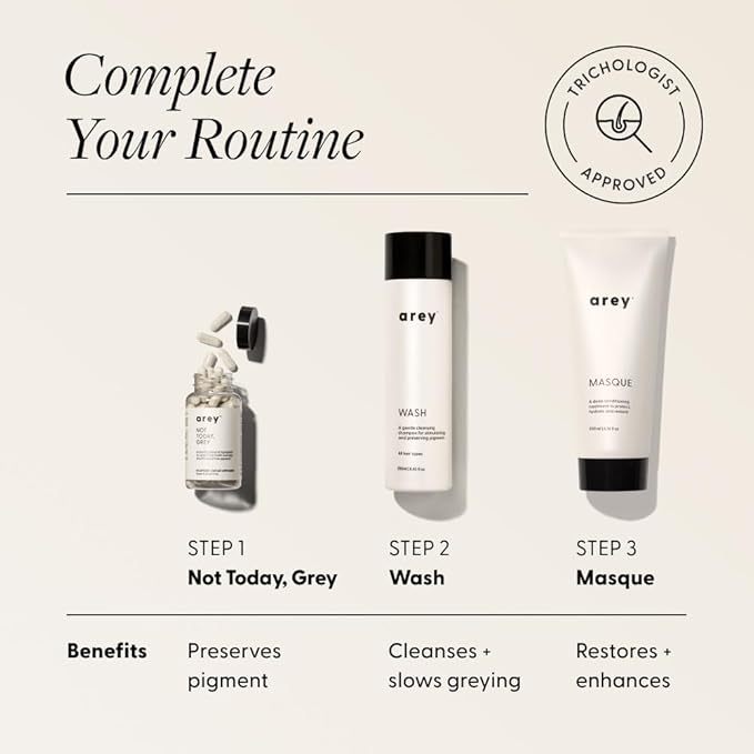 Arey Masque Deep Conditioner & Hair Mask | Deep Hydration for Medium to Coarse Hair | Reduces Breakage, Tames Frizz, Restores Softness & Shine | Shea butter, Silicone-Free, Vegan (6.76 Fl Oz)