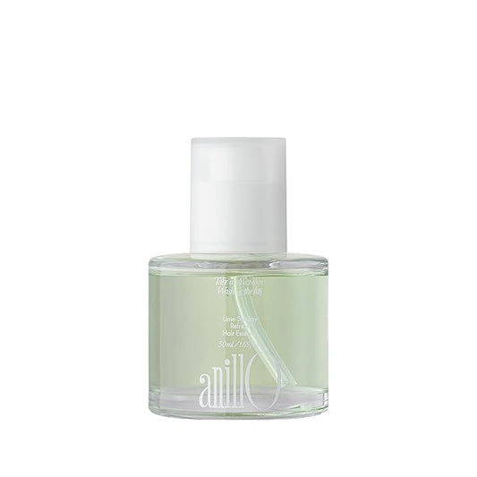 ANILLO Sunday Refresh Lime Hair Essence with Vitamin C, Tea Tree Leaf Oil, and Green Mint - Enhancing Hair Vitality, Citrus Scent, Paraben-Free (50ml / 1.69 fl. Oz)