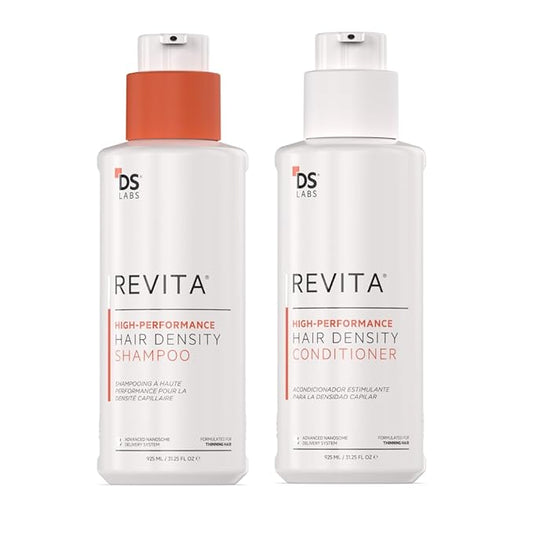 DS Labs Revita Shampoo & Conditioner Kit, 925 mL - Two-Step Scalp Care System for Fuller-Looking, Volumized Hair, Lightweight Hydration, Sulfate & Silicone Free, Color Safe, For Men & Women