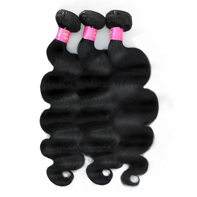 14 16 18 Inch 3 Bundles Bodywave Human Hair Bundles 14A 100% Unprocessed Brazilian Virgin raw Human Hair Bundles Natural Black