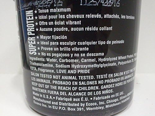 Eco Style Styling Gel Super Protein, Black, 16 Ounce