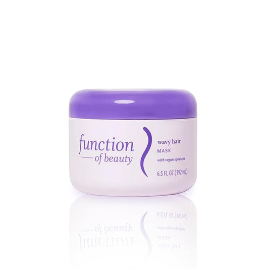 Function of Beauty Hair Mask for Wavy Hair - Sulfate-Free Deep Conditioning Hair Mask for Natural Wavy Texture & Restores Shine - Lightweight, Anti-Frizz & Prevents Breakage with Vegan Squalane