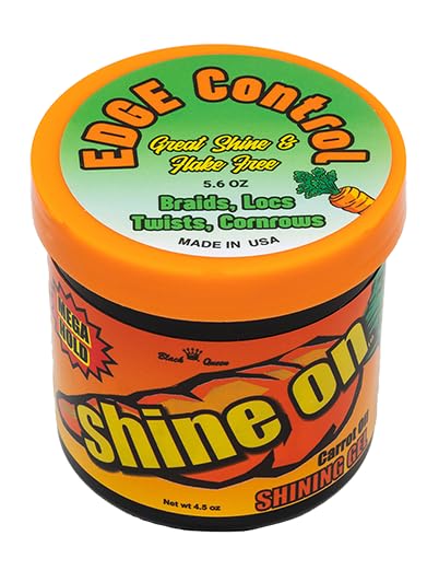 Black Queen 4C Edge Control Gel – Extreme Hold, Flake-Free & Alcohol-Free – Made in USA – 5.6 oz Bonus Size for Braids, Twists & Locs
