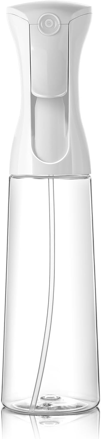Mistifi Continuous Ultra Fine Mist Spray Bottle – Refillable Water Mister for Hair, Hairstyling, Barber, Salon, Plants, Cleaning, Skincare – (350ml 1Pc, Transparent bottle)