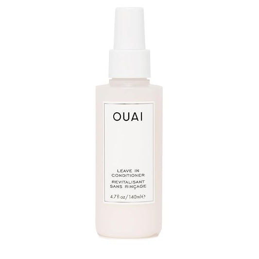 OUAI Leave In Conditioner & Heat Protectant for Hair - Prep Hair for Styling or Use as Detangling Spray to Fight Frizz & Flyaways - No Parabens, Sulfates or Phthalates (4.7 oz)