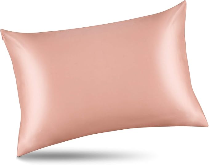 ALASKA BEAR Natural Silk Pillowcase, Standard (1pc, Dusty Pink)