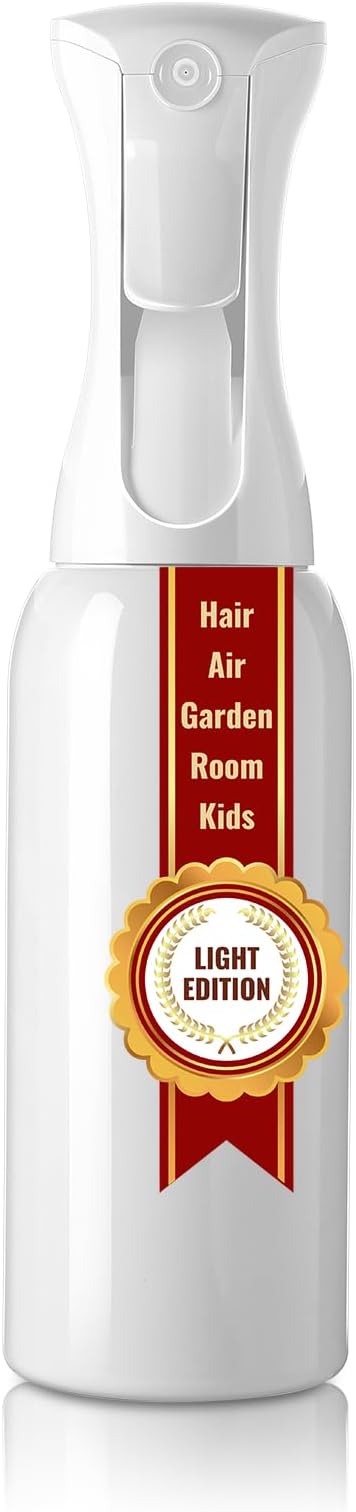 Mistifi HydroMist 500ml – Large Capacity Continuous Fine Mist Spray Bottle for Plants, Gardening, Hair, Cleaning, and Skincare　(500ml 1Pc, White bottle)