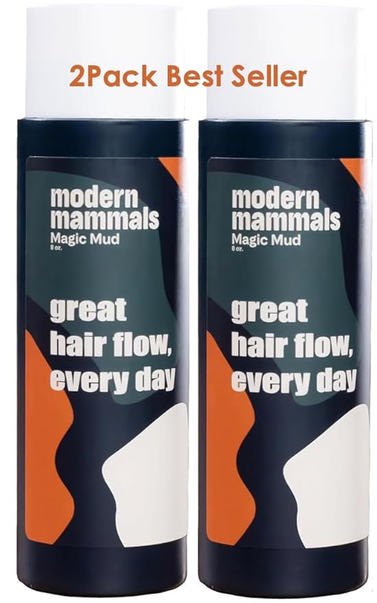 Modern Mammals Men's Hydrating Shampoo | Non Drying I Damage-Free | Sulfate Free I Enhances Natural Hair Volume I Lather Free, Cleansing, 2-in-1 Cowash I Barber Recommended I 8oz bottle