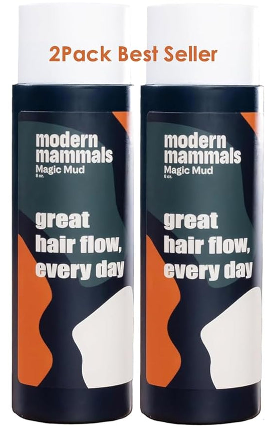 Modern Mammals Men's Hydrating Shampoo | Non Drying I Damage-Free | Sulfate Free I Enhances Natural Hair Volume I Lather Free, Cleansing, 2-in-1 Cowash I Barber Recommended I 8oz bottle