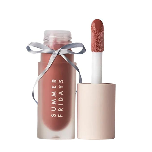 Summer Fridays Dream Lip Oil - Tinted Lip Oil with Moisturizing Sheer Coverage, High-Shine and Deep Hydration - Non-Sticky Formula for Long-Lasting Softness - Blush Dreams (0.15 Oz)