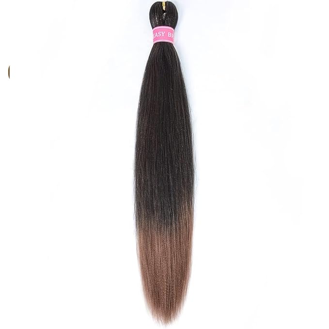 AQINBEL Braiding Hair 26 Inches 8 Bundles/Packs Crochet Twist Pre Stretched Braiding Hair for Braids Yaki Straight Texture Ombre Braiding Hair Extensions for Women(Black/30#)