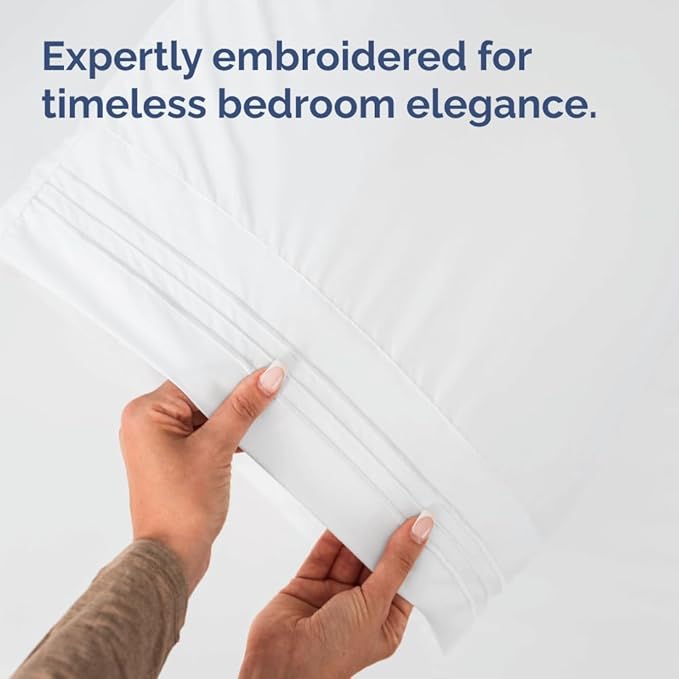 King Pillow Cases Set of 8 - Ultra Soft Hotel Quality Pillowcase Covers - Comfy & Wrinkle Free - Shrink, Stain and Fade Resistant - Easy-Care, Machine Washable Pillow Protectors - 8 Piece Set - White