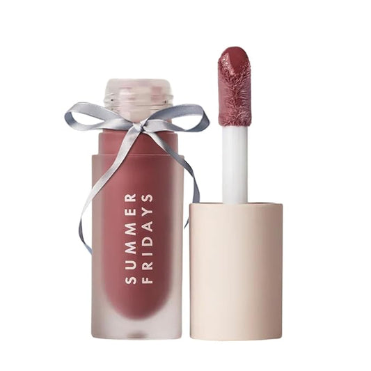 Summer Fridays Dream Lip Oil - Tinted Lip Oil with Moisturizing Sheer Coverage, High-Shine and Deep Hydration - Non-Sticky Formula for Long-Lasting Softness - Soft Mauve (0.15 Oz)