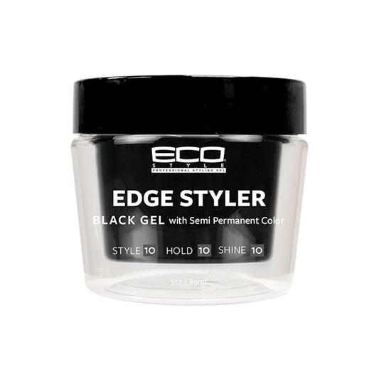 Styler Ecoco Eco Pomade Black Gel With Semi Permanent Color Strong Hold 3 oz