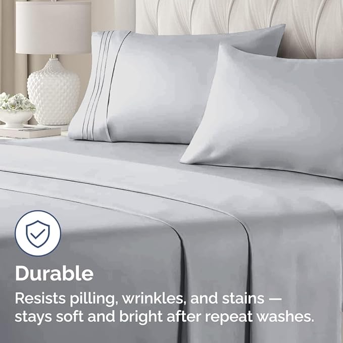 Standard Pillow Cases Set of 2 - Soft Hotel Quality Pillowcase Covers - Comfy & Wrinkle Free - Stain and Fade Resistant - Machine Washable Pillow Protectors - 2 Piece Set - Standard Size Steel Blue