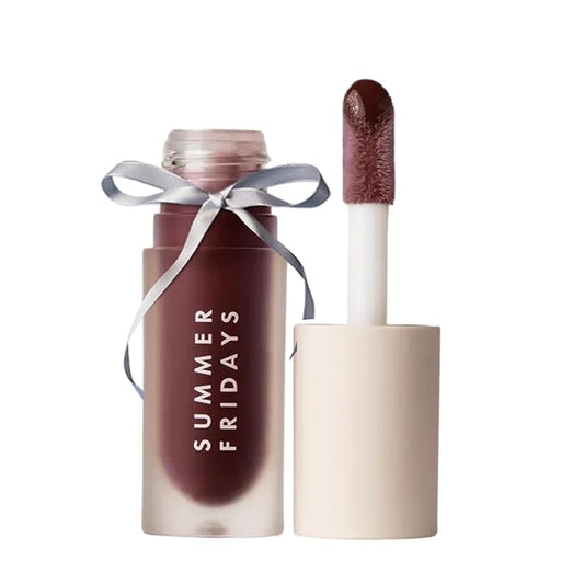 Summer Fridays Dream Lip Oil - Tinted Lip Oil with Moisturizing Sheer Coverage, High-Shine and Deep Hydration - Non-Sticky Formula for Long-Lasting Softness - Rosewood Nights (0.15 Oz)