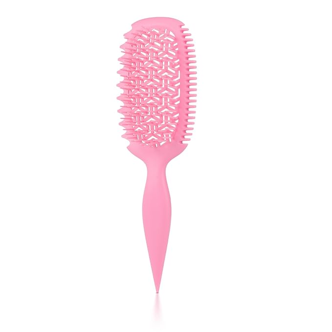 Candy Brush Curl Defining Vented Hair Brush for Effortlessly Detangling Shaping and Styling, Airflow Brush with EdgeLift for All Wet or Dry Hair Types for Women and Girl, Reduce Pulling and Frizzing